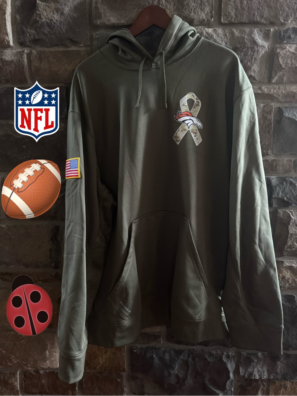 Nike ThermaFit Military Salute -Denver Broncos -XXL
